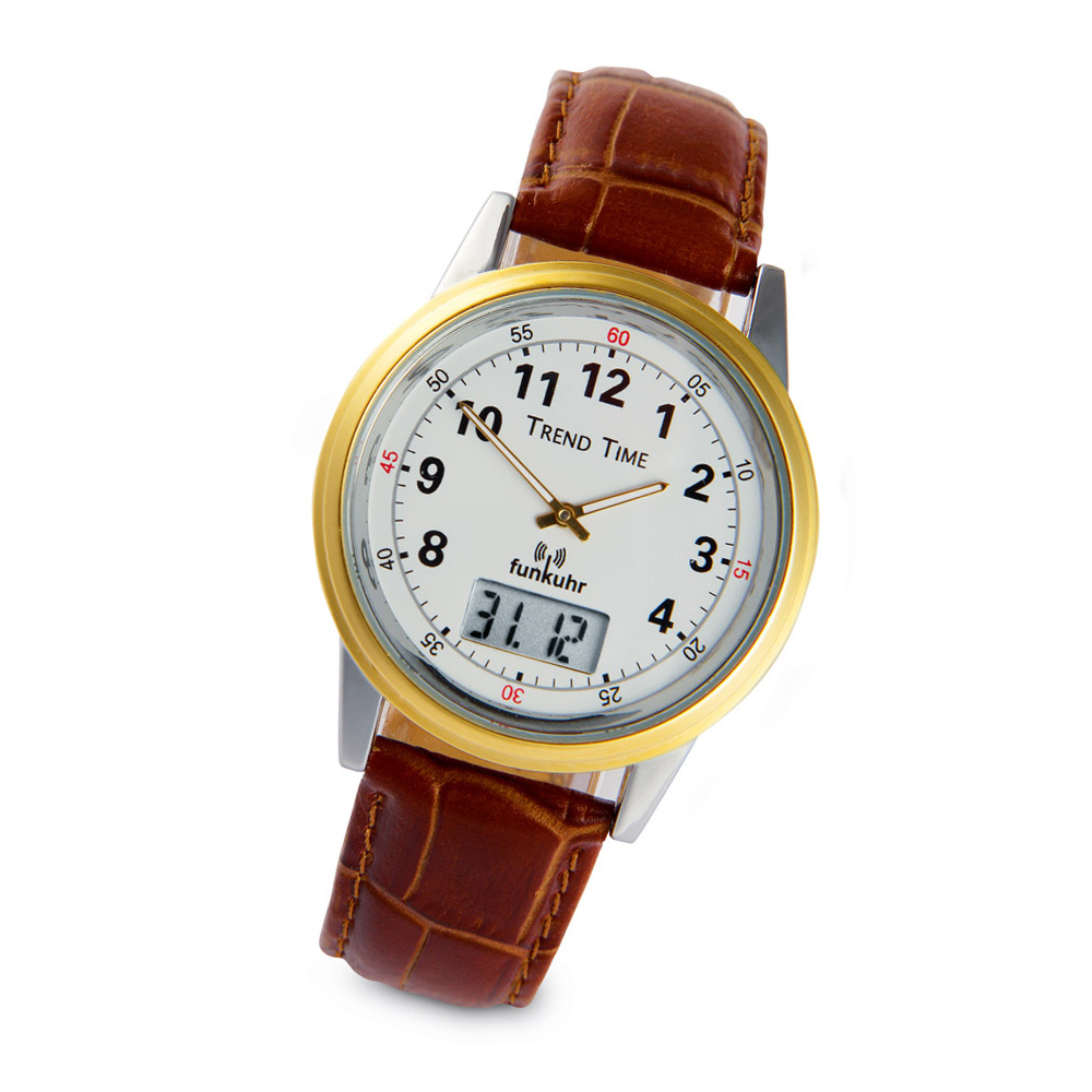 Tp Time Piece Herren Armbanduhr Funk Bedienungsanleitung Funk-Armbanduhr „BiColor" günstig kaufen im eurotops.de Online Shop