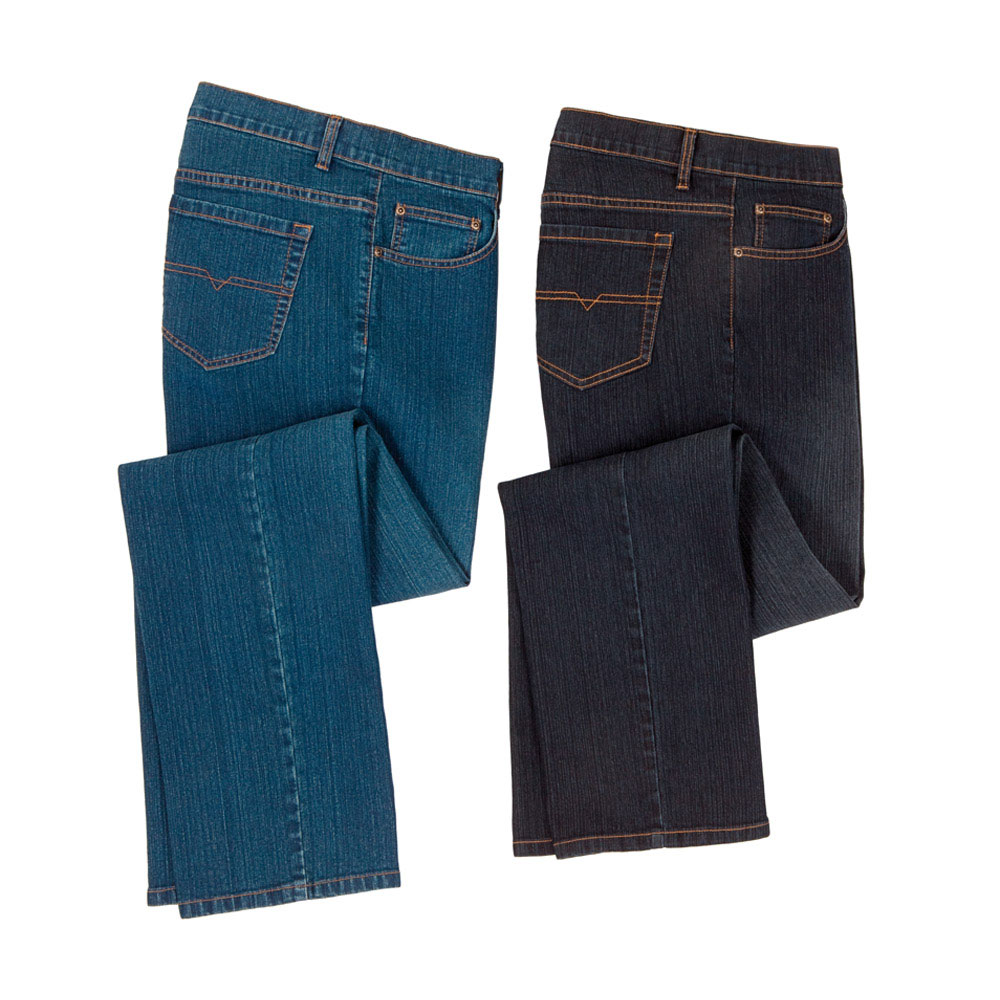 -jeans (2er set): herren-stretch-jeans (2er set) günstig kaufen