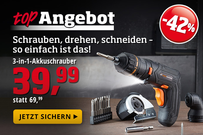Topangebot - 3-in-1-Akkuschrauber
