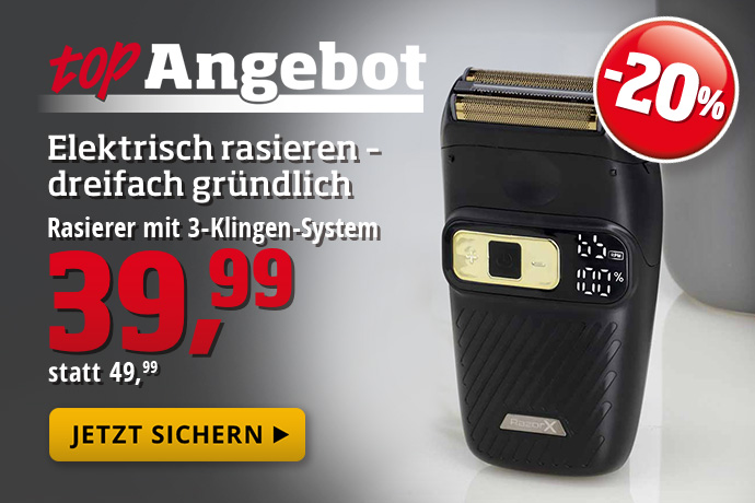 Topangebot - Rasierer mit 3-Klingen-System