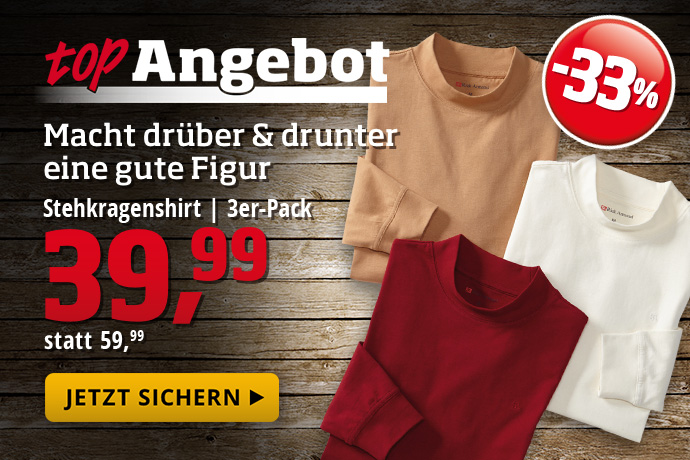Topangebot - Stehkragenshirt