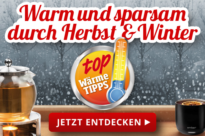 Wärmetipps: Warm und sparsam durch Herbst und Winter