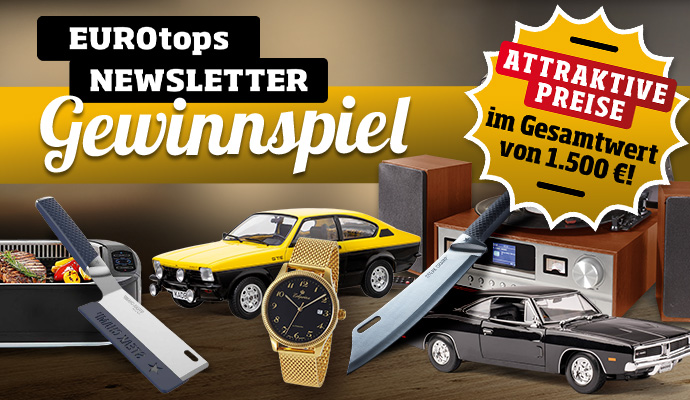 EUROtops Newsletter-Gewinnspiel