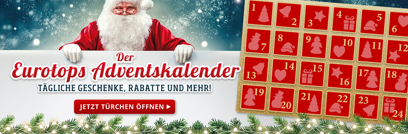EUROtops Adventskalender: Jetzt Türchen öffnen