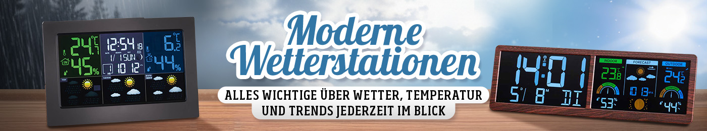 Moderne Wetterstationen: Alles Wichtige über Wetter, Temperaturen und Trends im Blick