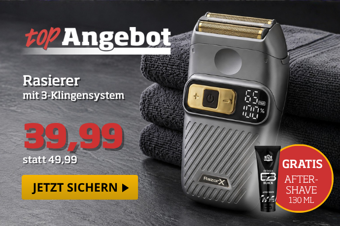 Topangebot - Rasierer mit 3-Klingensystem