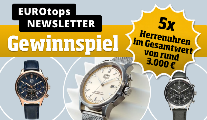 EUROtops Newsletter-Gewinnspiel