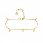 Armband 925 Silber vergoldet Anhänger Herzen günstig online kaufen