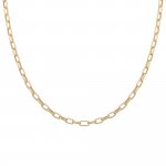 Collier 925 Silber vergoldet Y-Kette Gliederkette günstig online kaufen