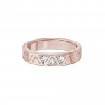 Ring 925 Sterling Silber rosé vergoldet mit Zirkonia Dreiecken günstig online kaufen