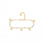 Armband 925 Silber vergoldet Amazonit Plättchen günstig online kaufen