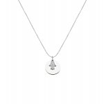 Anhänger mit Kette 925/- Sterling Silber rhodiniert Glänzend 42+3cm Zirkoni günstig online kaufen