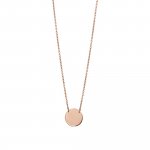 Halskette 925 Sterling Silber rosévergoldet Plättchen Boho günstig online kaufen