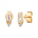 Ohrstecker 925 Sterling Silber vergoldet Zirkonia günstig online kaufen