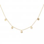 Halskette 925 Sterling Silber vergoldet Plättchen Boho small günstig online kaufen