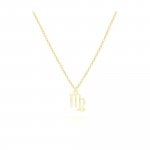 Anhänger mit Kette 925-Sterling Silber vergoldet Glänzend 42cm Jungfrau günstig online kaufen