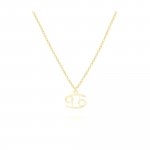 Anhänger mit Kette 925-Sterling Silber vergoldet Glänzend 42cm Krebs günstig online kaufen