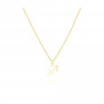 Anhänger mit Kette 925-Sterling Silber vergoldet Glänzend 42cm Schütze günstig online kaufen