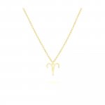 Anhänger mit Kette 925-Sterling Silber vergoldet Glänzend 42cm Widder günstig online kaufen