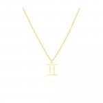 Anhänger mit Kette 925-Sterling Silber vergoldet Glänzend 42cm Zwilling günstig online kaufen