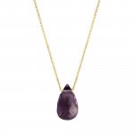 Halskette 375 Gelbgold Amethyst günstig online kaufen