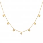 Halskette 925 Silber vergoldet Mondphasen Zirkonia günstig online kaufen