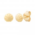 Ohrstecker 925 Sterling Silber gelb vergoldet Muschel günstig online kaufen