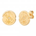 Ohrstecker 925 Silber vergoldet Tattoo Motiv rund günstig online kaufen