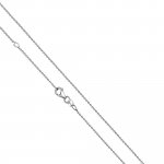 Halskette Gold 585 weiß Ankerkette 45/42cm günstig online kaufen