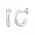 Creolen 925 Sterling Silber rhodiniert chunky günstig online kaufen