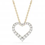 Halskette 585 Gelbgold mit 22 im Labor gezüchteten Diamanten günstig online kaufen