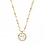 Halskette 585 Gelbgold im Labor gezüchteten Diamanten günstig online kaufen