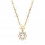 Halskette 585 Gelbgold mit im Labor gezüchteten Diamanten günstig online kaufen