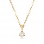 Halskette 585 Gelbgold mit im Labor gezüchteten Diamanten günstig online kaufen