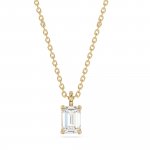 Halskette 585 Gelbgold mit im Labor gezüchtetem Diamanten günstig online kaufen