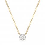 Halskette 585 Gelbgold mit im Labor gezüchtetem Diamanten günstig online kaufen