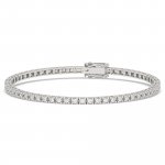 Armband 585 Weißgold mit im Labor gezüchteten Diamanten günstig online kaufen