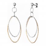 Ohrstecker 925/- Sterling Silber rhodiniert/rotvergoldet günstig online kaufen