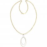 Kette 925/- Sterling Silber rhodiniert/vergoldet 60 cm günstig online kaufen