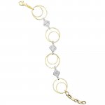 Armband 925/- Sterling Silber rhodiniert/vergoldet 19 cm günstig online kaufen