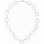 Kette 925/- Sterling Silber rhodiniert/vergoldet 50 cm günstig online kaufen