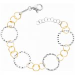 Armband 925/- Sterling Silber rhodiniert/vergoldet 19 cm günstig online kaufen