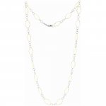 Kette 925/- Sterling Silber rhodiniert/vergoldet 80 cm günstig online kaufen