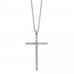 Anhänger mit Kette 925/- Sterling Silber rhodiniert mit Anhänger Kreuz günstig online kaufen