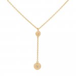 Kette 925 Silber vergoldet Plättchen Zirkonia günstig online kaufen