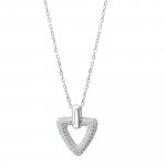 Anhänger mit Kette 925 Silber weiße Zirkonia günstig online kaufen