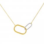 Halskette 925 Sterling Silber zweifarbig günstig online kaufen