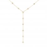 Halskette 925 Silbervergoldet Y-Kette mit Zirkonia günstig online kaufen