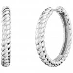 Creolen 925/- Sterling Silber rhodiniert 20mm günstig online kaufen