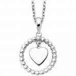 Anhänger mit Kette 925/- Sterling Silber rhodiniert Moving Heart günstig online kaufen